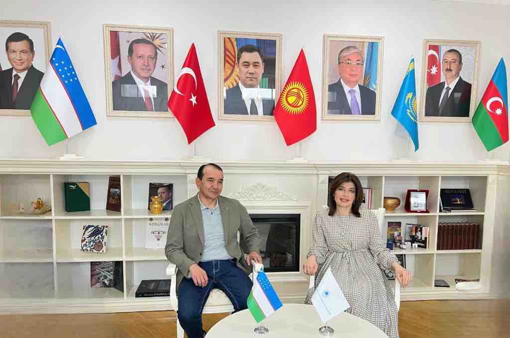 Özbəkistanın Mədəniyyət və turizm naziri Beynəlxalq Türk Mədəniyyəti və İrsi Fondunu ziyarət edib