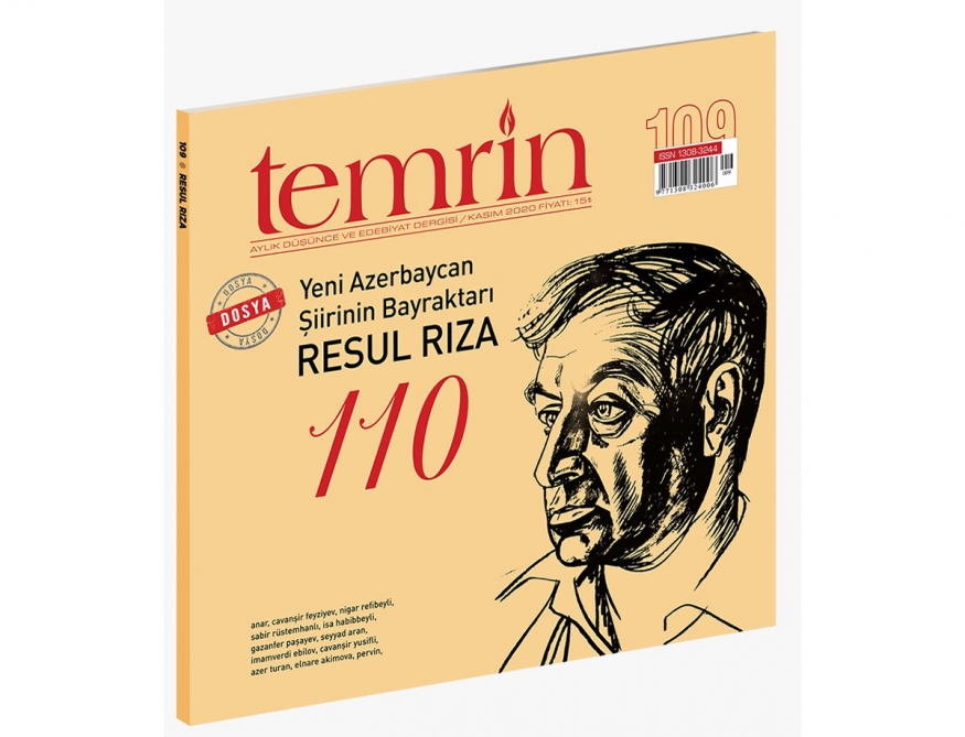 Türkiyənin “Təmrin” jurnalı Rəsul Rzanın 110 illiyinə xüsusi nömrə həsr edib
