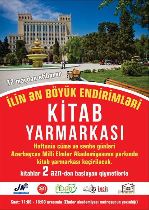 Kitablar nəşr qiymətinə satılacaq – Kitab yarmarkası